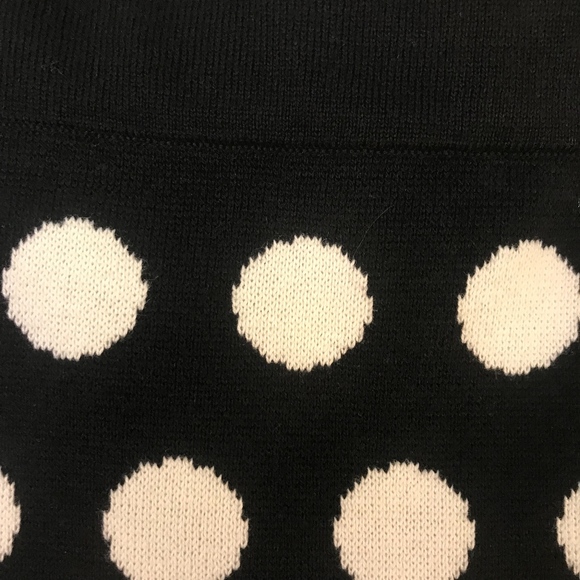 Ann Taylor Loft Black and White Polkadot Skirt - Picture 4 of 4